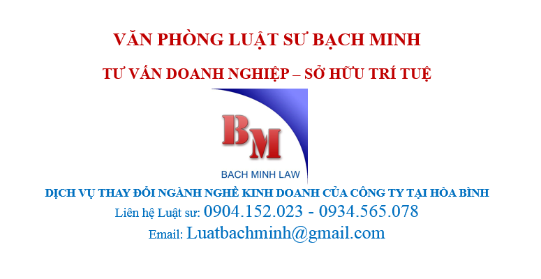 Thay đổi ngành nghề kinh doanh tại Hòa Bình