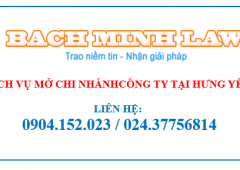 lập chi nhánh công ty tại Hưng Yên