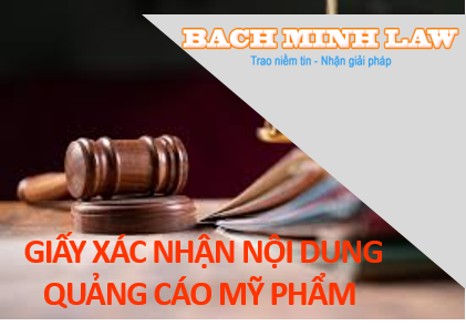 Xin giấy xác nhận nội dung quảng cáo mỹ phẩm